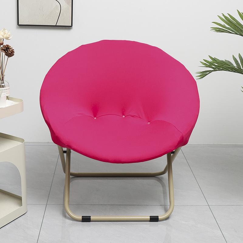 NEW Solid Color Saucer Chair Cover Spandex Protector Round Recliner Slipcover Polyester Removable Washable Moon Chair Cover