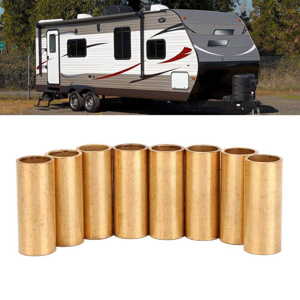 8Pcs Leaf Spring Bushings for Double Eye Springs Equalizers,Trailer Leaf Spring Shackle Bushings Kit ID 9/16in OD 11/16in Length 1 3/4in