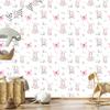 Pastel Rabbits Wallpaper for Living Room and Bedroom 50x1000
