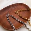 Fashion Heart Pendant Necklaces Women OT Clasp Cuban Link Chains Vintage Personalized Banquet Party Jewelry Accessories Gifts