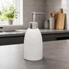 Resin Countertop Dispenser Bottle with Handaction Pump Ergonomic Frosted Soap