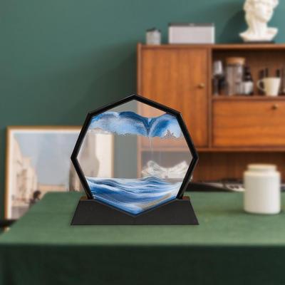 Kunstbild Künstlerische Landschaft Dynamische Anzeige Dekorative Treibsand-Dekoration Fließender Sand für