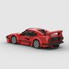 MOC Building F40 Blocks Moc City Sports Racing Car Vehicle DIY Bricks Toys Christmas Halloween Gift