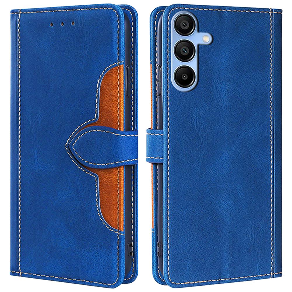 

Чехол для Samsung Galaxy A15 4G/A15 5G, дизайн «Соломенная шляпа», PU кожа, подставка, кошелек, чехол для мобильного телефона Blue