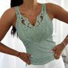 Women's Fashion Casual Summer Spring Solid Color Print Sleeveless V-Neck Blouses & Shirts
