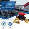 12V 24V Battery Disconnect Switch with Voltage Display Switch & Relays Instant Brass 360 Rotatable for Car Marine Power Protect