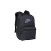Nike Heritage Sports Trend Polka Dot Pattern Print Polyester Backpack Unisex Backpacks Black Gray BA5761-011