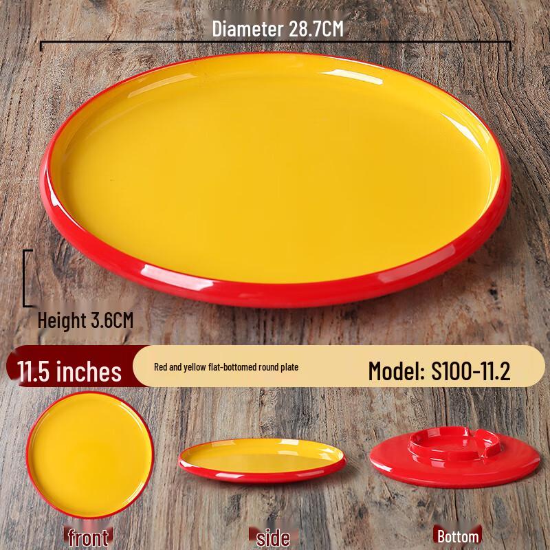 Nordic Melamine Round Serving Plate