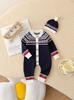 Baby Boy Autumn/Winter Knit Sweater Romper - Stylish and Cute Bodysuit