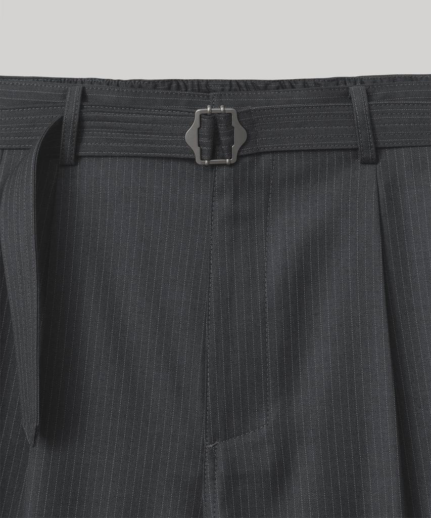 ANOTHER OFFICE Hemingway Stripe Bermuda Pants (Heather Charcoal)