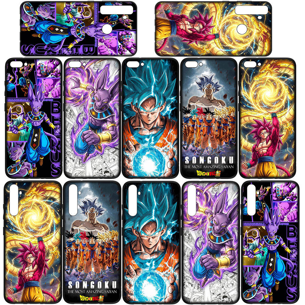Phone Case for iPhone 17 15 16 Plus Redmi Note 14 12 11 13 Pro Max Huawei P30 P20 Lite OPPO A60 A80 A38 A54 Beerus Coque Dragon Gokus Ball Whis Cover