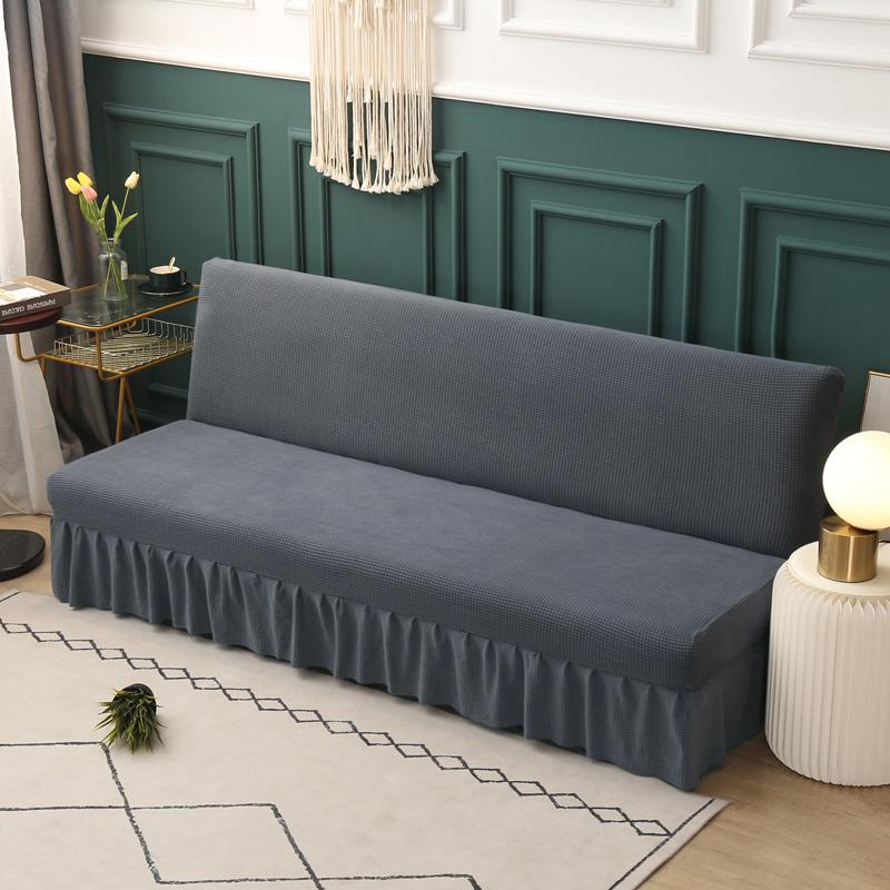 Copri Futon Elasticizzato Senza Maniche Con Gonna Jacquard Copri Divano Letto Futon Copridivano Copridivano Per Mobili Soggiorno Protettore