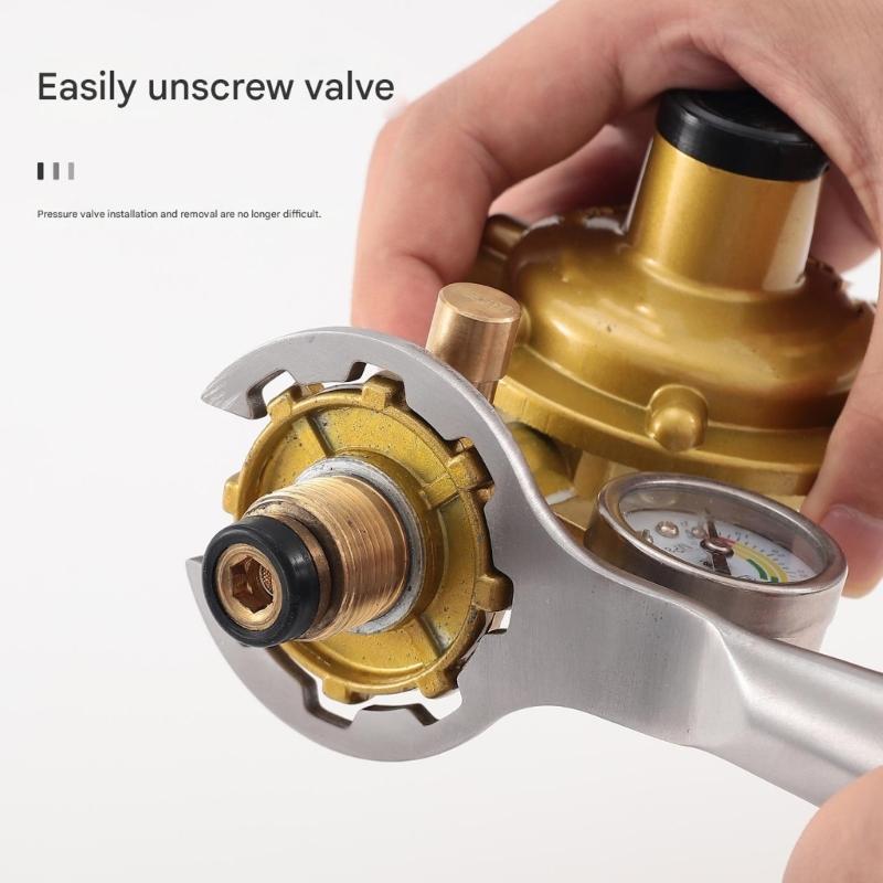 Klucz nastawny do regulatora ciśnienia ze stali stopowej Narzędzie do zaworów zbiorników Szybkie zwalnianie Do użytku domowego i przemysłowego