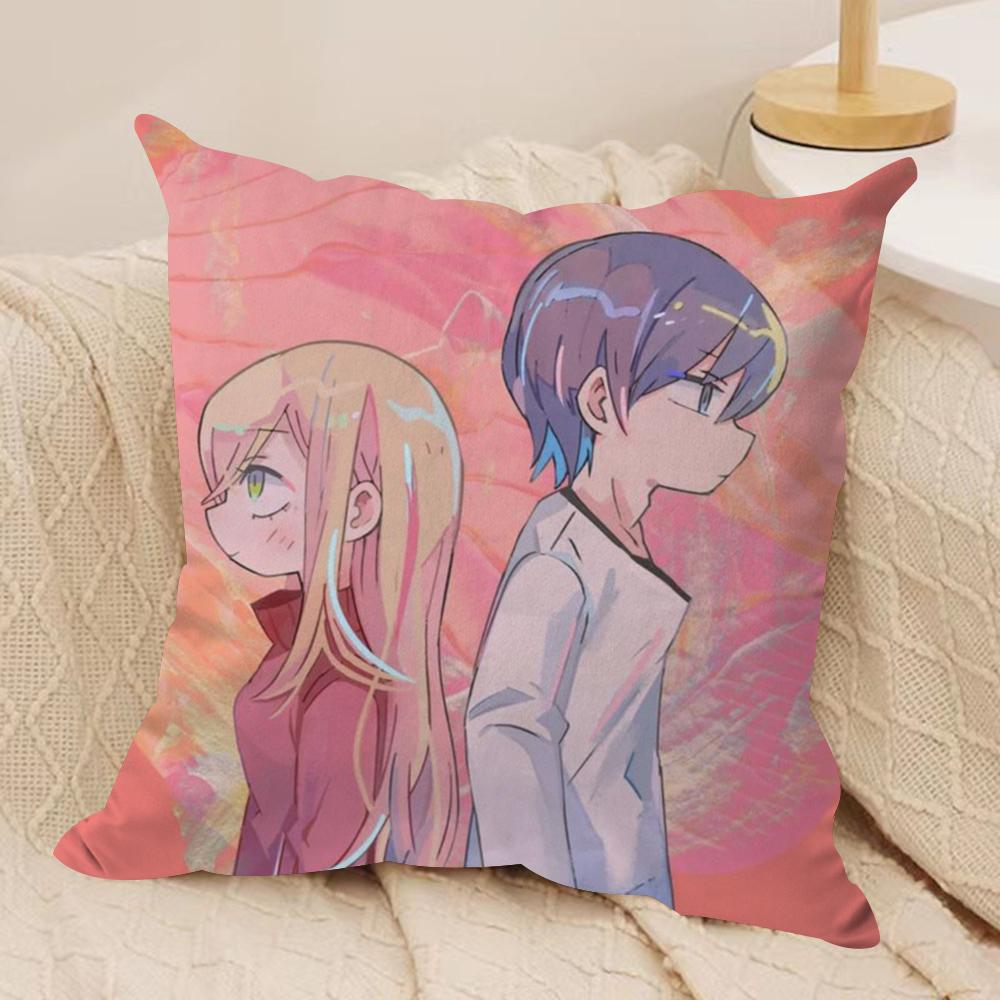 

My Love Story with Y-Yamada-kun at Lv999 Cushion Cover Soft Plush Double-Sided Sofa Pillow Cushion Cover | All-Season Decor Gift 30cmx30cm