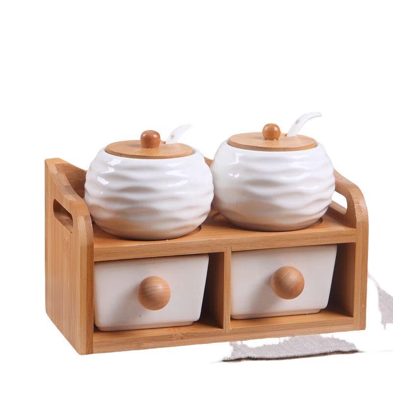 Japanese Ceramic Spice Jar Set