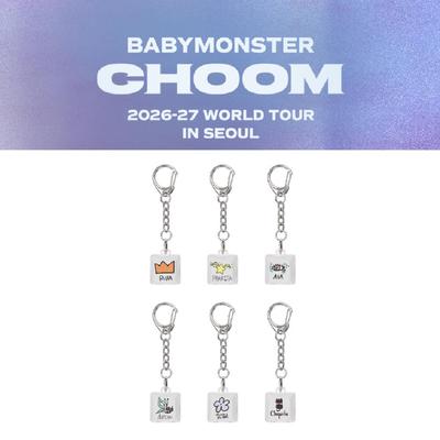 2026~27 BABYMONSTER Welttournee CHOOM in SEOUL Tastenkappe Schlüsselanhänger