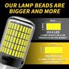 2Pcs 4014 150SMD 1156 BA15S P21W BAU15S PY21W 7440 7443 1157 BAY15D P21/5W 3157 LED Bulbs CanBus Brake Reverse Turn Signal Light Bulbs 7