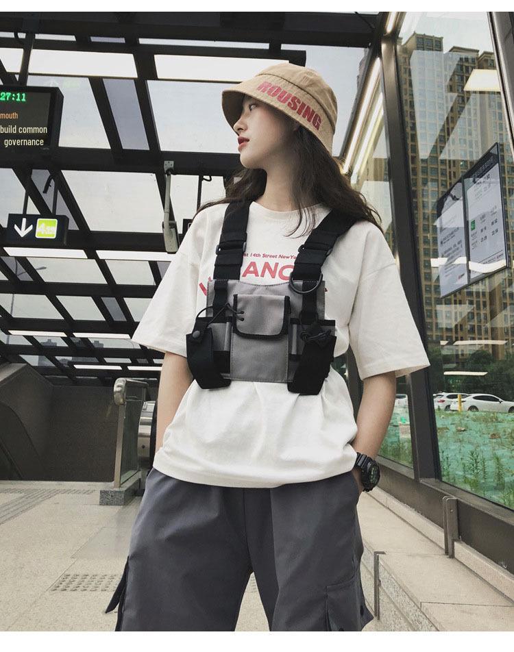 Unisex Chest Bag Vest: Tactical, Hip Hop, Cool Waist Backpack