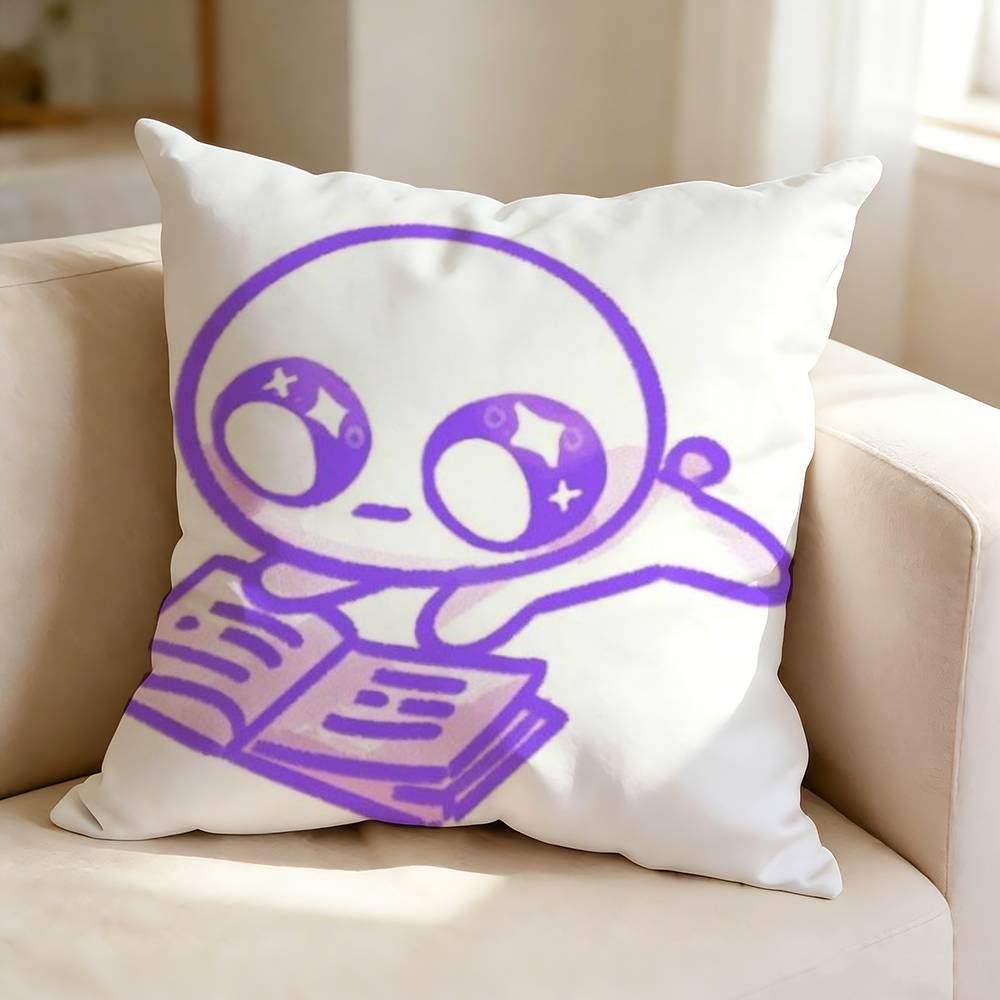 T-TBH C-Creature Cute Y-Yippee Square Double-Sided printed Pillow Case Bedroom Bedside Pillow Sofa Cushion Cover