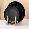 Set di Piatto Rotondo per Dessert e Snack in Paglia di Grano - Piatto Raccogli Ossa Stile Giapponese
