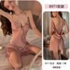 Erotic Underwear Sexy Pure Sleepiness Skirt with Chest Pad Hot Beauty Back Thin Home Wear Pajama Set 8971