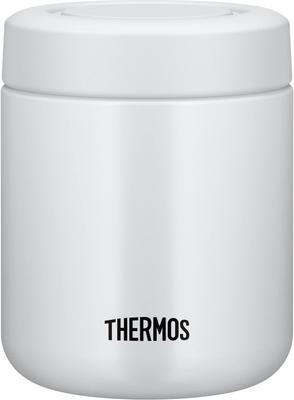 Thermos Vacuum Insulated Soup White Standard Keeps Soup Hot or Easy To Round Mouth Design for a Comfortable WHGY Jar, 300ml, Gray, Model, Cold, Clean,