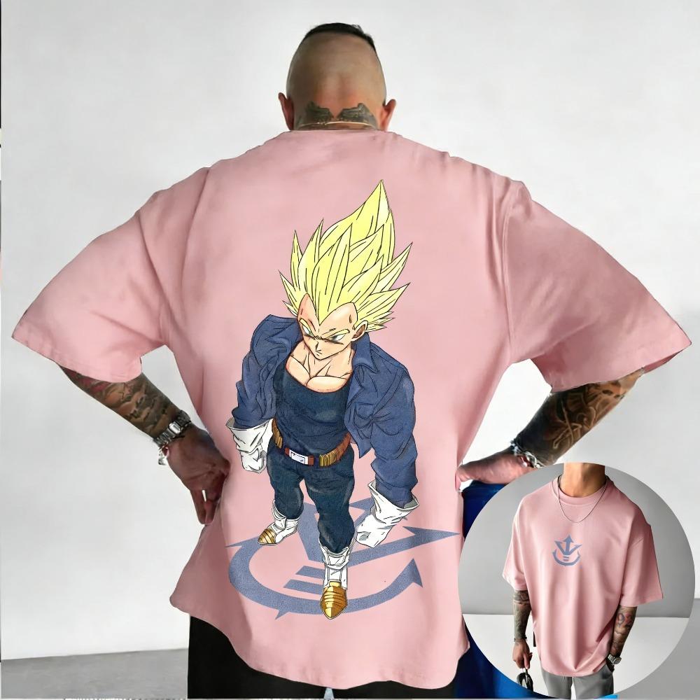 Plus Size Dragon Ball Anime Printed Men WomenTshirt Casual Parent Child Tops Summer Street Wear Harajuku Style Fashion Y2K