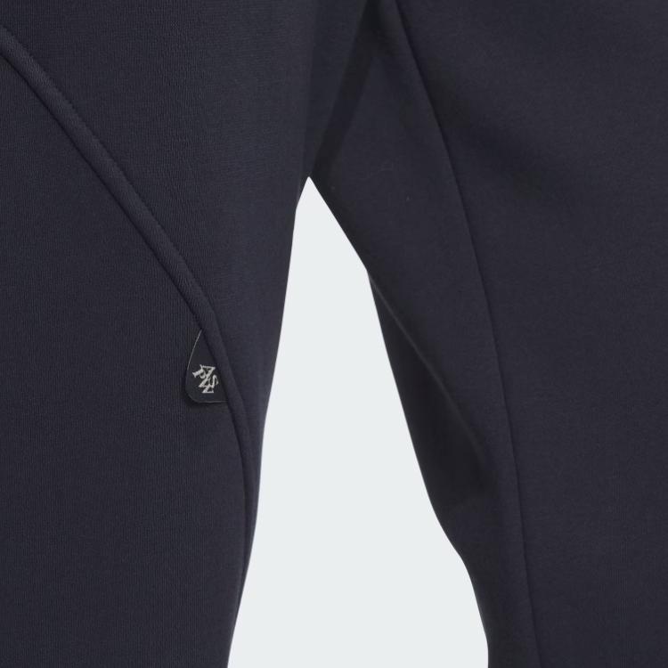 Adidas FW24 Small Logo Series Fleece Joggers Comfortable Stylish Loose Sports Casual Pants Women Joggers Legendary-Ink-Blue Metallic-Silver JJ3572