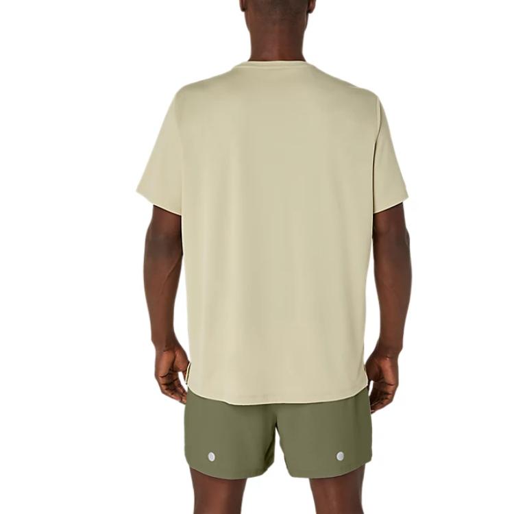 ASICS FUJITRAIL T Shirts Men's Khaki Crew Neck Moderate Straight Fit 2011D390-300