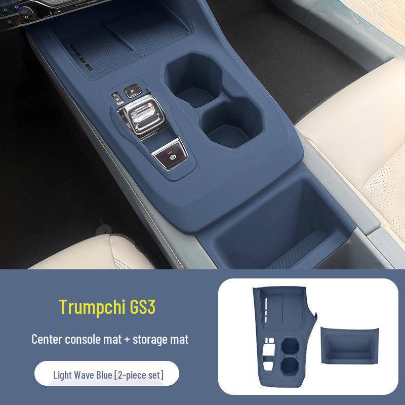 Trumpchi GS3 Konsol Silikonmatta & Växelväljare Panel Trådlös Laddningsfilm.