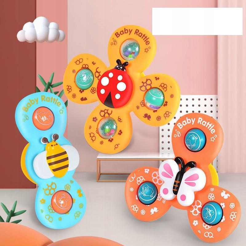 Fidget Spinner Z Przyssawką Sensoryczna 3 Sztuki