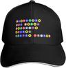 NYC Five Boroughs Subway Style Baseball Cap Adjustable Polyester Dad Hat for Adult Unisex