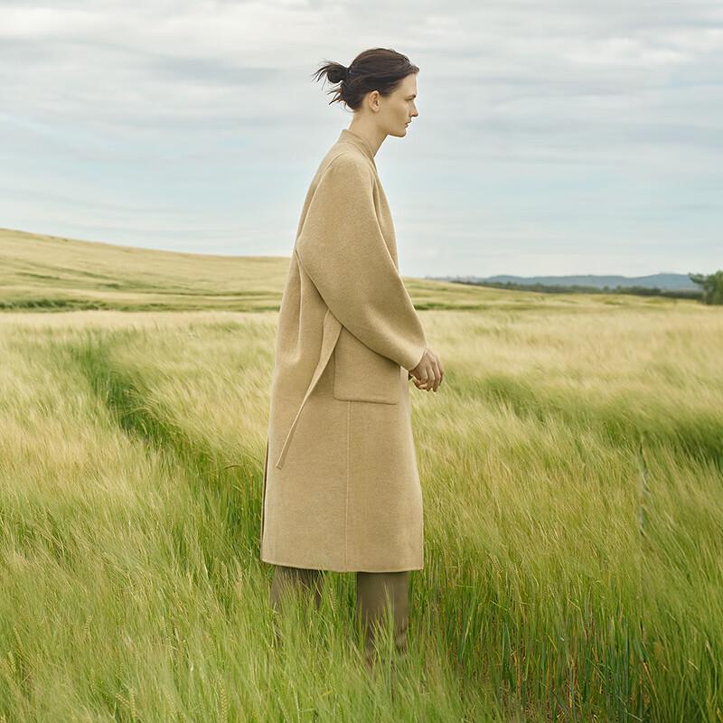 LESS 2025 Winter Long Wool Blend Coat