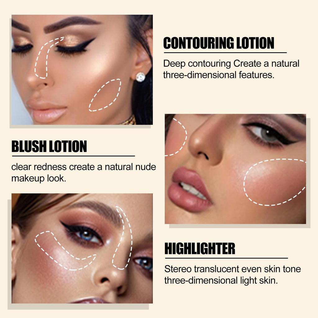 EELHOE Multi-Purpose Makeup Brush Face Light Highlighting & Contouring Natural Liquid Contouring Beauty Stick