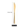 6 PCS Stainless Steel Rainbow Steak Knife Sharp Table Knives Set Restaurant Cutlery Dinner Knife Black Dinnerware Set