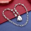 925 Sterling Silver Simple Romantic Love Necklace - Banquet Gift Jewelry