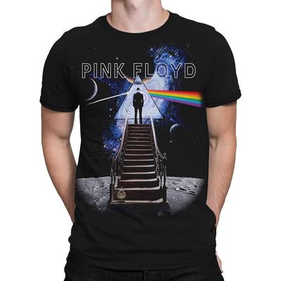 Liquid Blue Unisex-Erwachsene Pink Floyd Stairway to The Moon T-ShirtT-Shirt