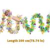 2M Spring Easter Garlands Stripe Glitter DIY Wreath Decoration Hanging Ornament  Easter Party