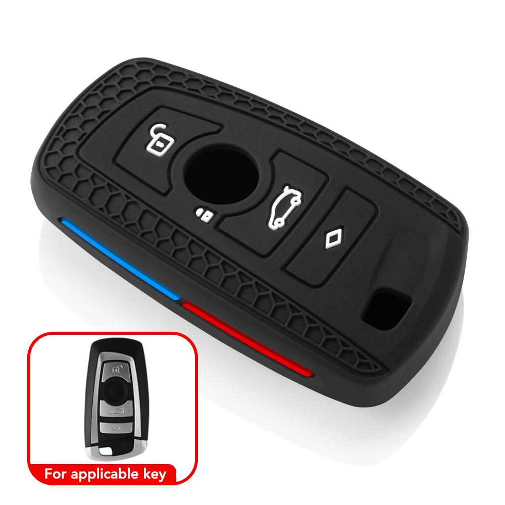 

Soft Car Remote Key Case Cover Fob For BMW F20 F30 G20 f31 F34 F10 G30 F11 X3 F25 X4 I3 M3 M4 1 3 5 Series Shell Accessories чёрный