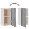 Lyon Wall Mounted Cabinet Grey Sonoma 29.5 x 31 x 60 cm Engineered Wood