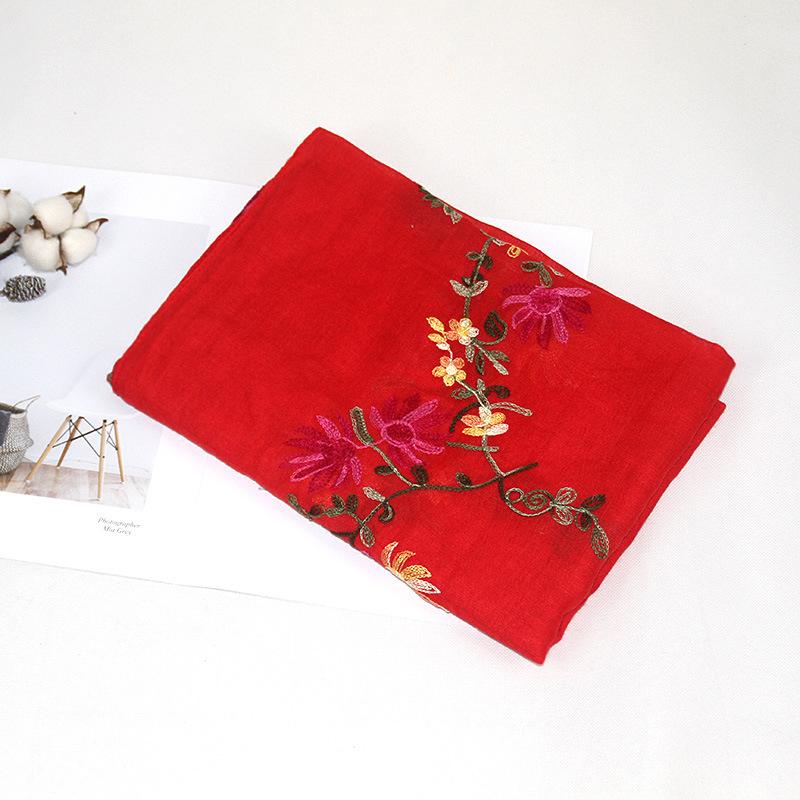 

170*90см Стильні шарфи для жінок Легкий модний шарф-накидка Шаль для сукні Вишитий бавовняний шарф 170*90cm