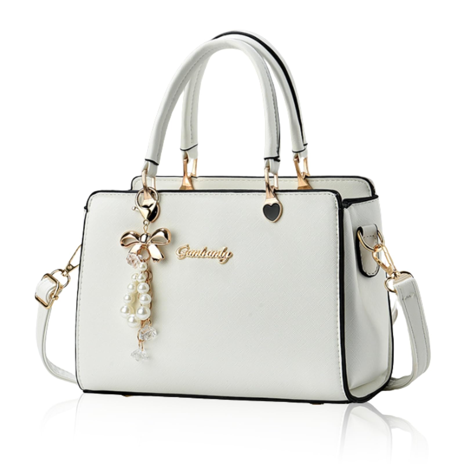 

DESAFIANTE Women s Shoulder Bag, Handbag, Cute and Stylish, Crossbody Bag for Adult Women (Ivory White)