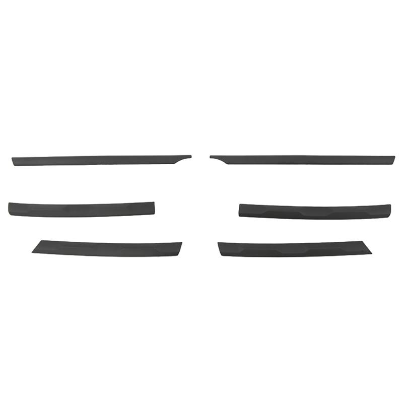 For Tiguan MK2 2016- Front Bumper Mesh Center Grille Grill Moulding Strips Cover Trim