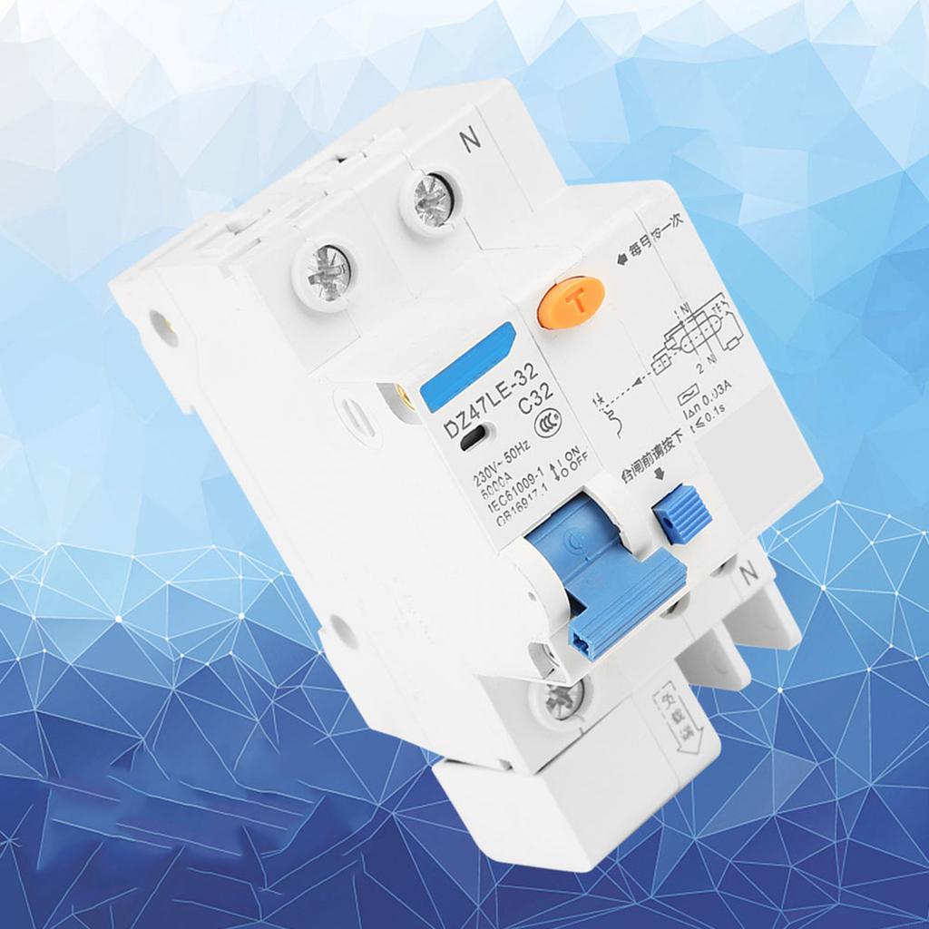 DZ47LE‑32 1p N C32 RCCB Residual Current Circuit Breaker 30mA 230V