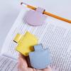 New Magnetic Pen Loop Holder PU Leather Anti-lost Pen Clip Solid Color Multi-functional Bookmark Stationery Supplies