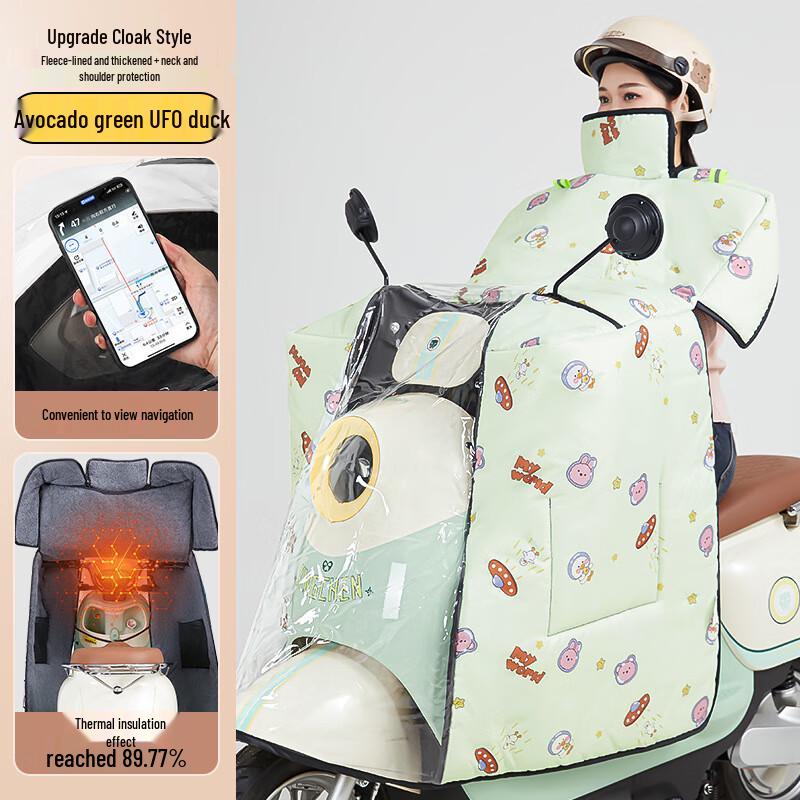 Elektryczny Skuter Zimowy Ponczo Wiatroodporne