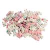 80Pcs Craft Buttons Sturdy Wood Bunny Style Assorted Colors Smoothing Light Wooden Buttons for Sewing DIY Decoration