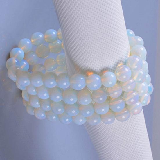 8mm Fashion Round Stone Beads Stretchable Bracelet Bangle Jewelry Lady Gift