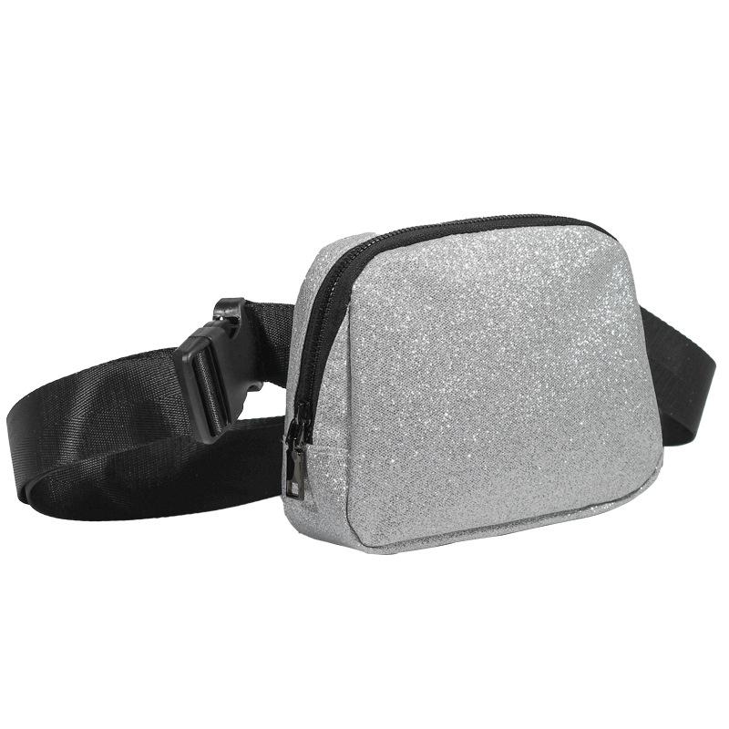 

Та же поясная сумка с блестками, пудра для спорта на открытом воздухе, сумка для мобильного телефона, универсальная сумка-мессенджер для мужчин и женщин серебряный