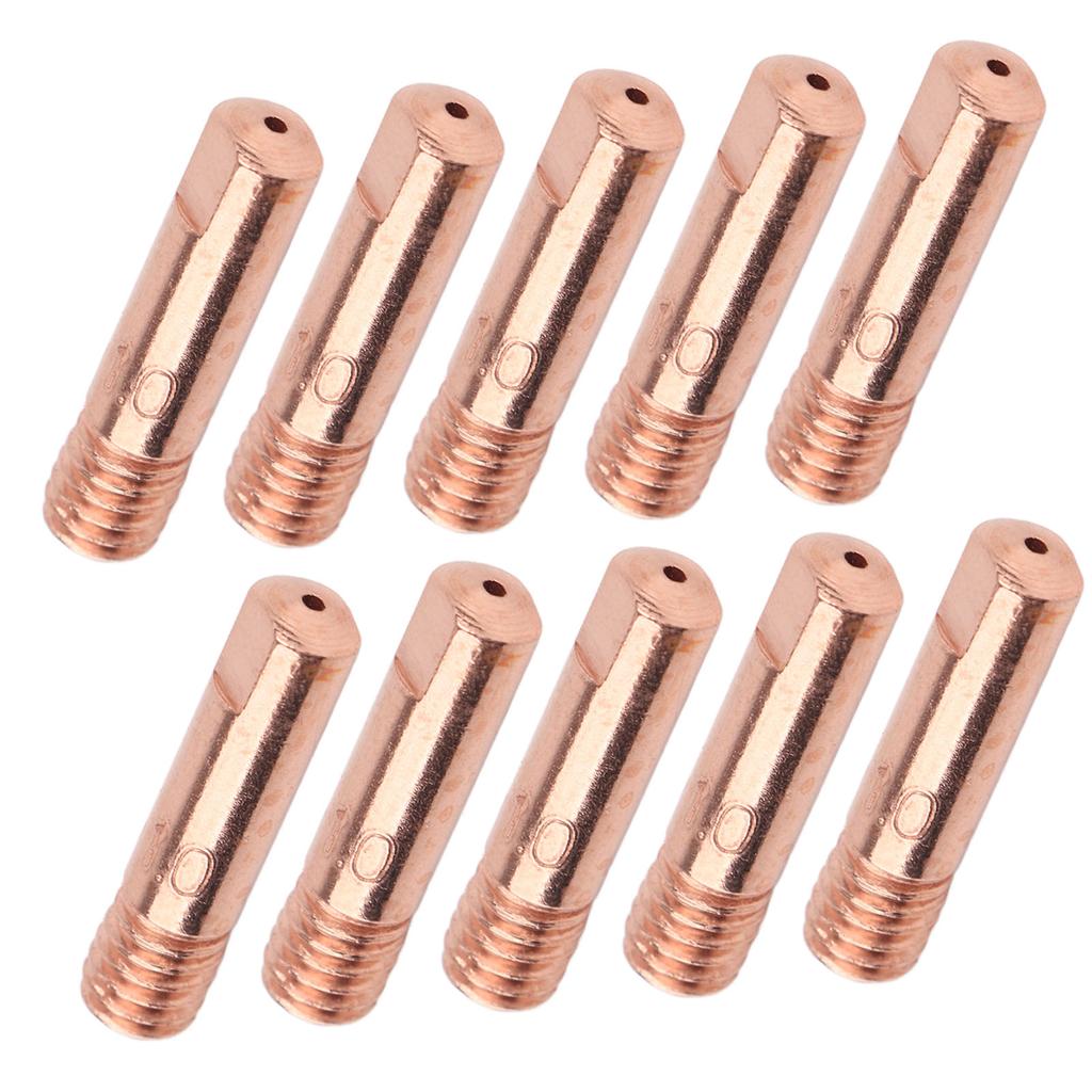 10xMB 15AK MIG MAG M6 Welding Weld Torch Contact Tips Holder Gas Nozzle Gold
